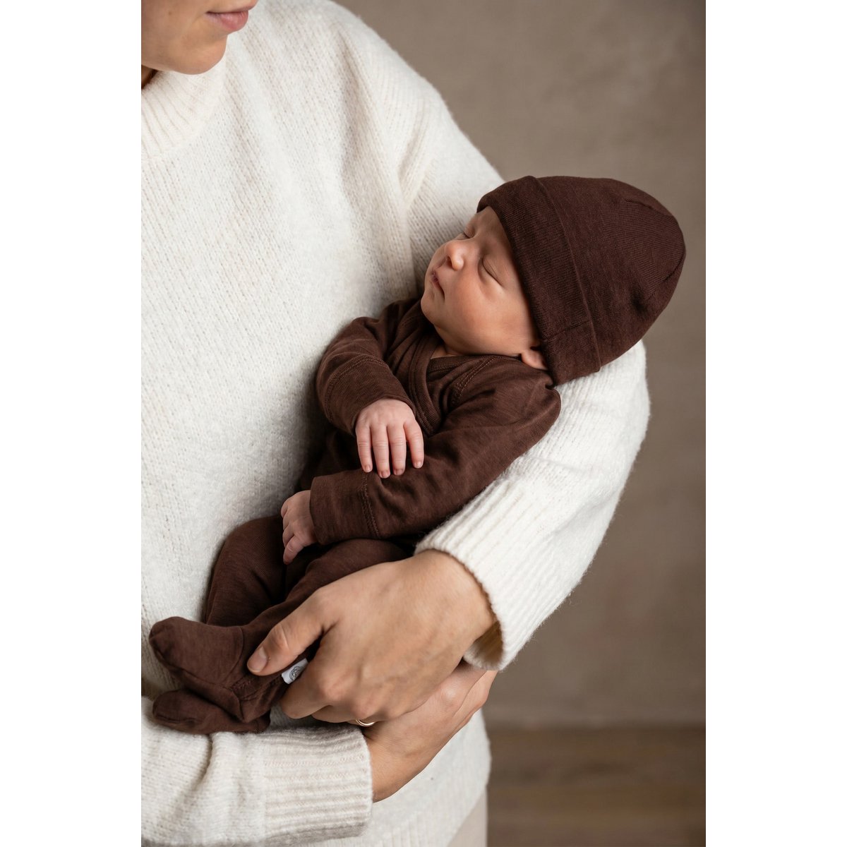 Wollen box-pakje Merinowol chocolade fondant 50/ 56 🫧