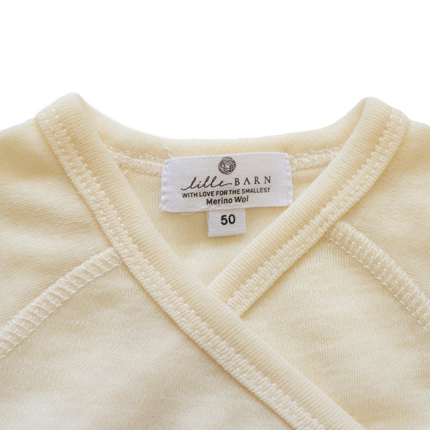 Wollen Boxpakje met strikje -100% Merinowol -Naturel: 50 🫧