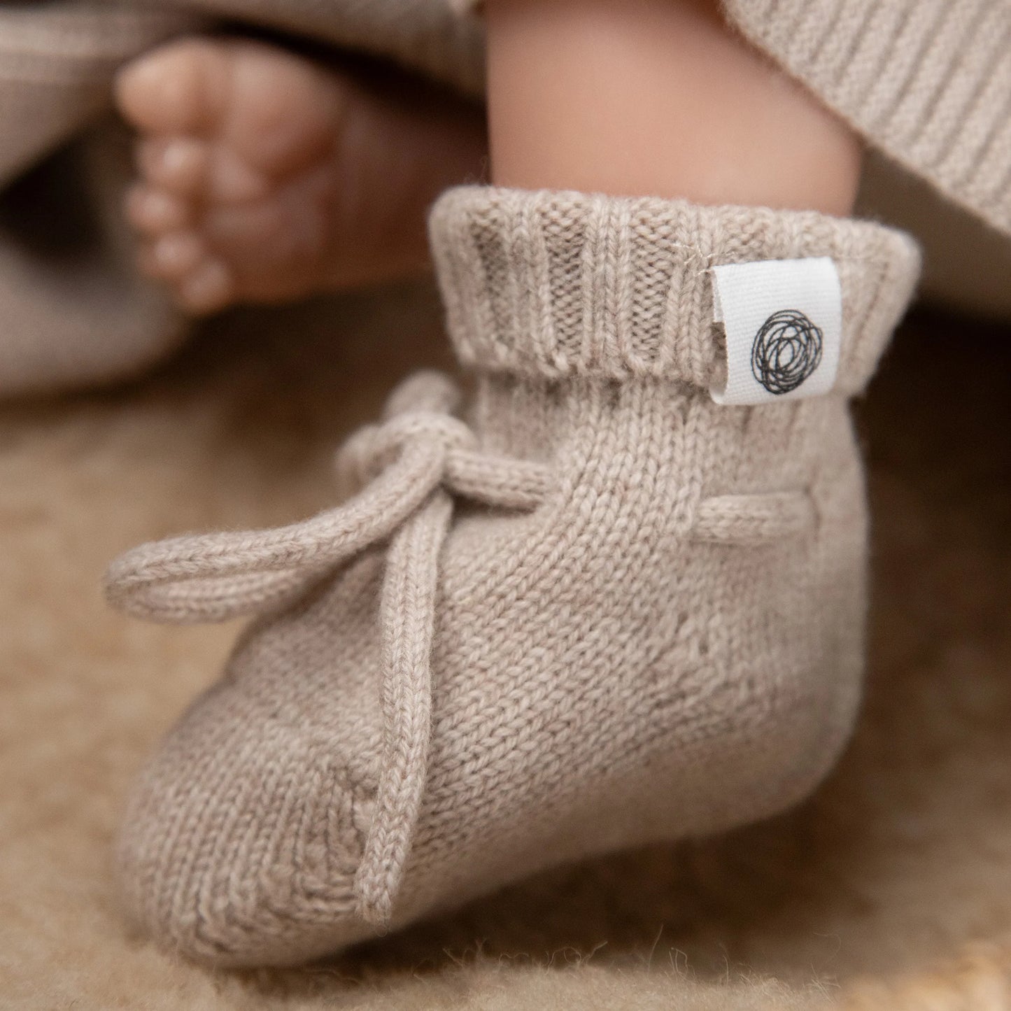 Babysokjes 100% Merinowol - Garlic 🫧