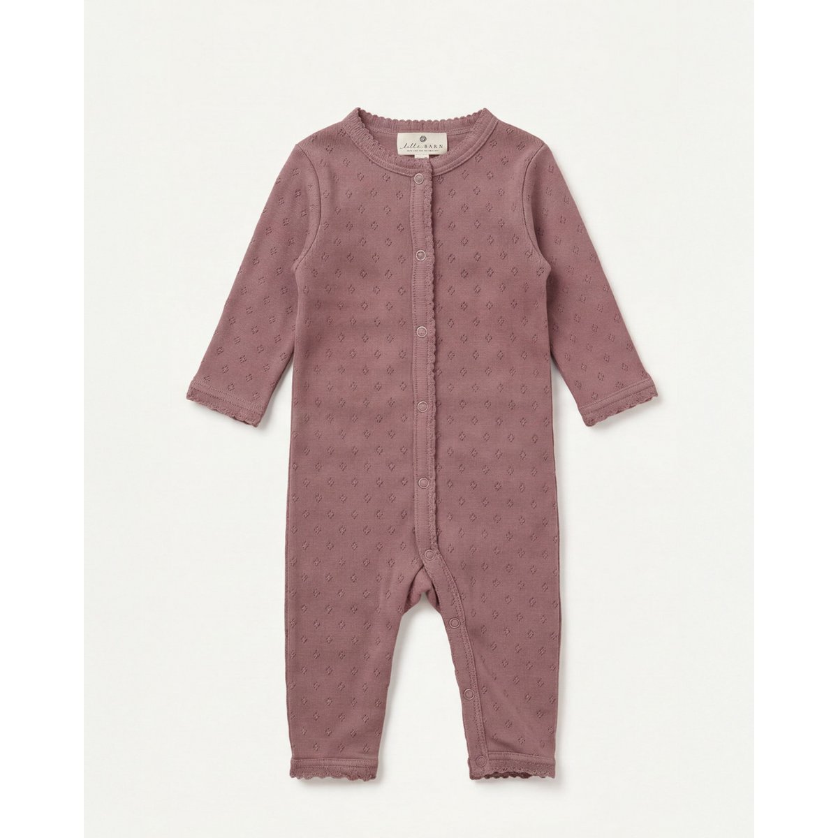 Wollen boxpakje pointelle - 100%Merinowol - Rose Brown 50 🫧