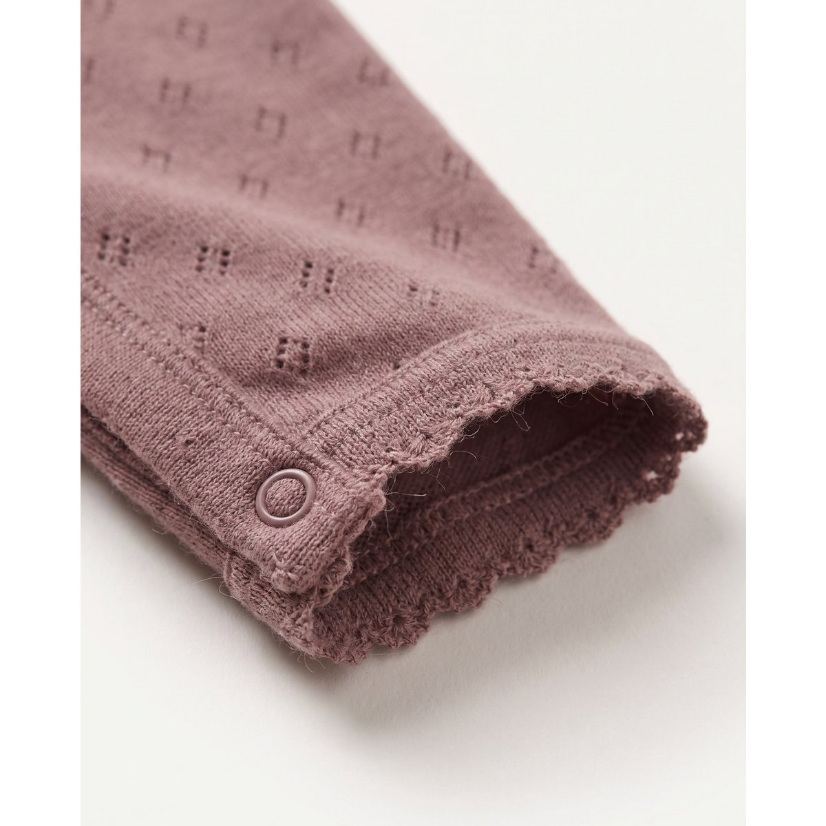 Wollen boxpakje pointelle - 100%Merinowol - Rose Brown 50 🫧