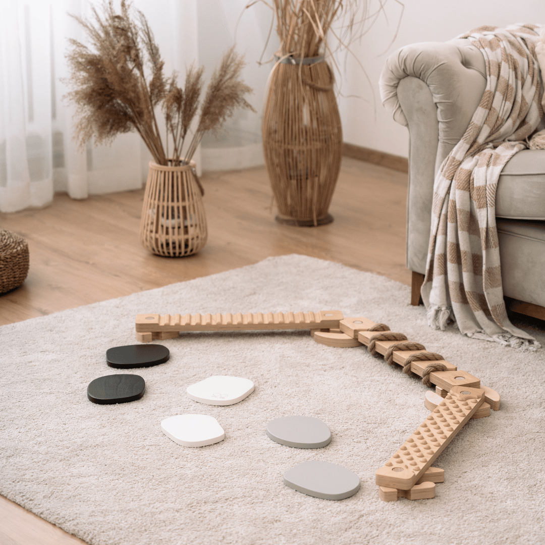 Tipi • Montessori Balans Stapstenen: Zwart en wit