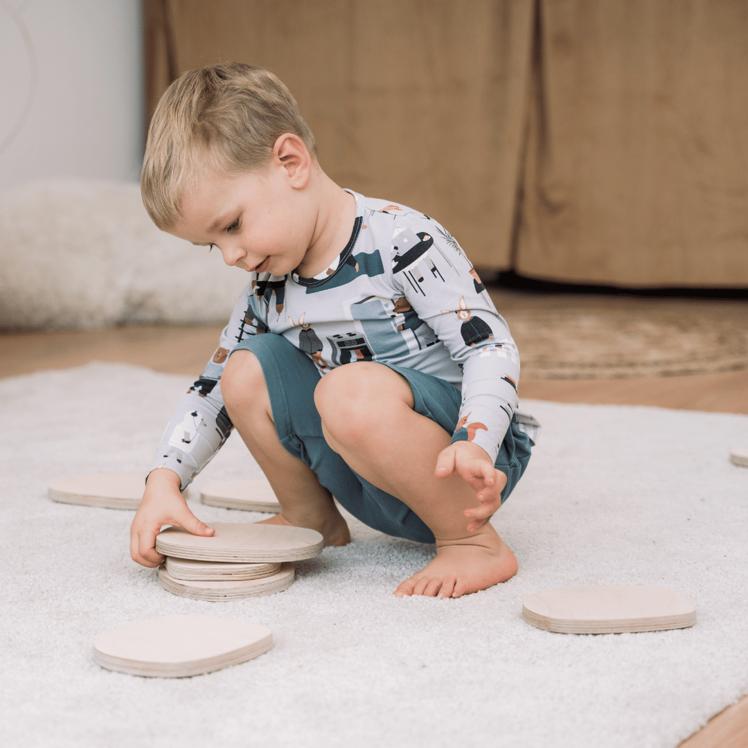 Tipi • Montessori Balans Stapstenen: Zwart en wit