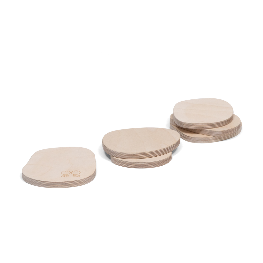 Tipi • Montessori Balans Stapstenen: Zwart en wit