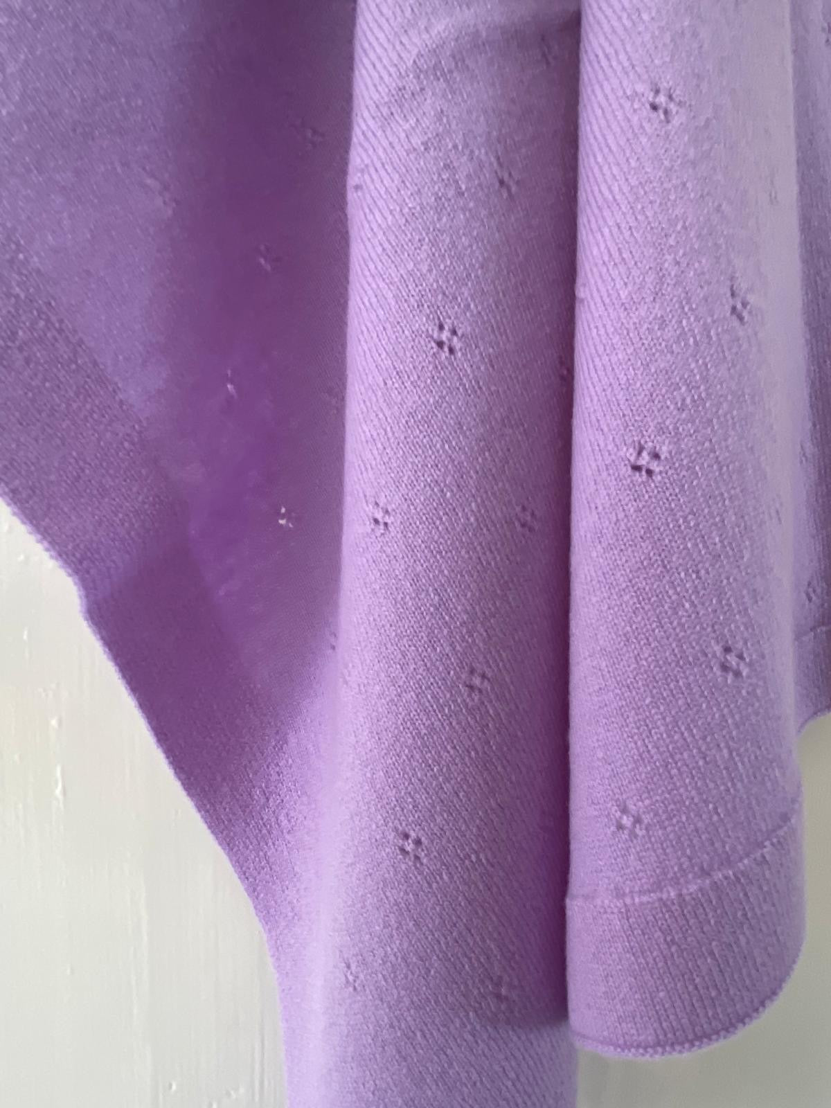 Babydeken Pointelle 100% Merinowol - Orchidee 🫧