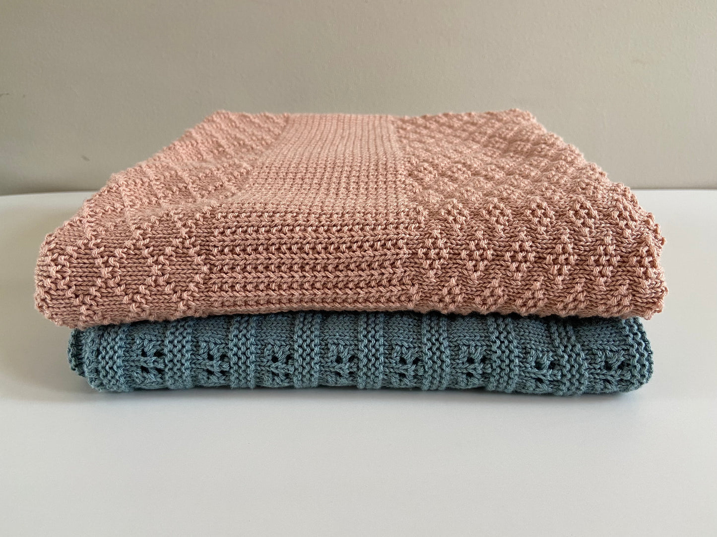 Babydeken Diamant 100% Katoen - Roze 🫧