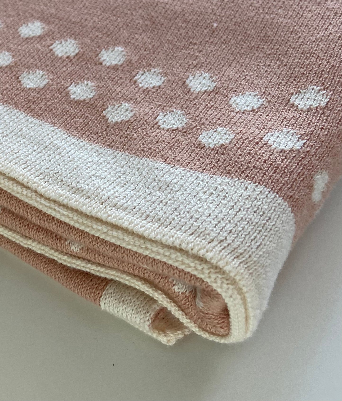 Babydeken Dots 100% Katoen - Roze 🫧