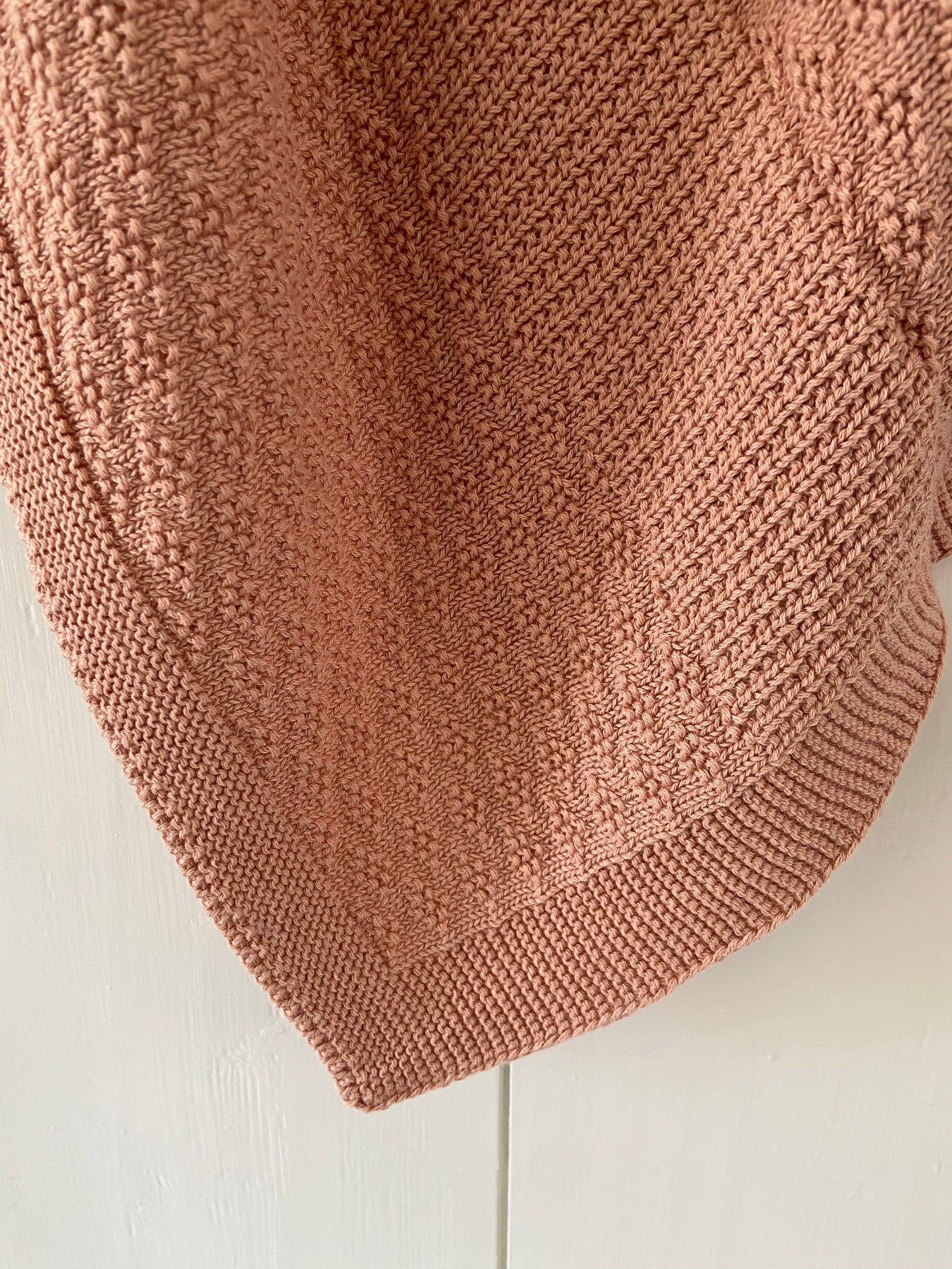 Babydeken Diamant 100% Katoen - Roze 🫧