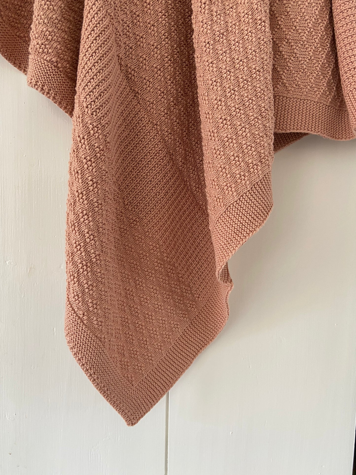 Babydeken Diamant 100% Katoen - Roze 🫧