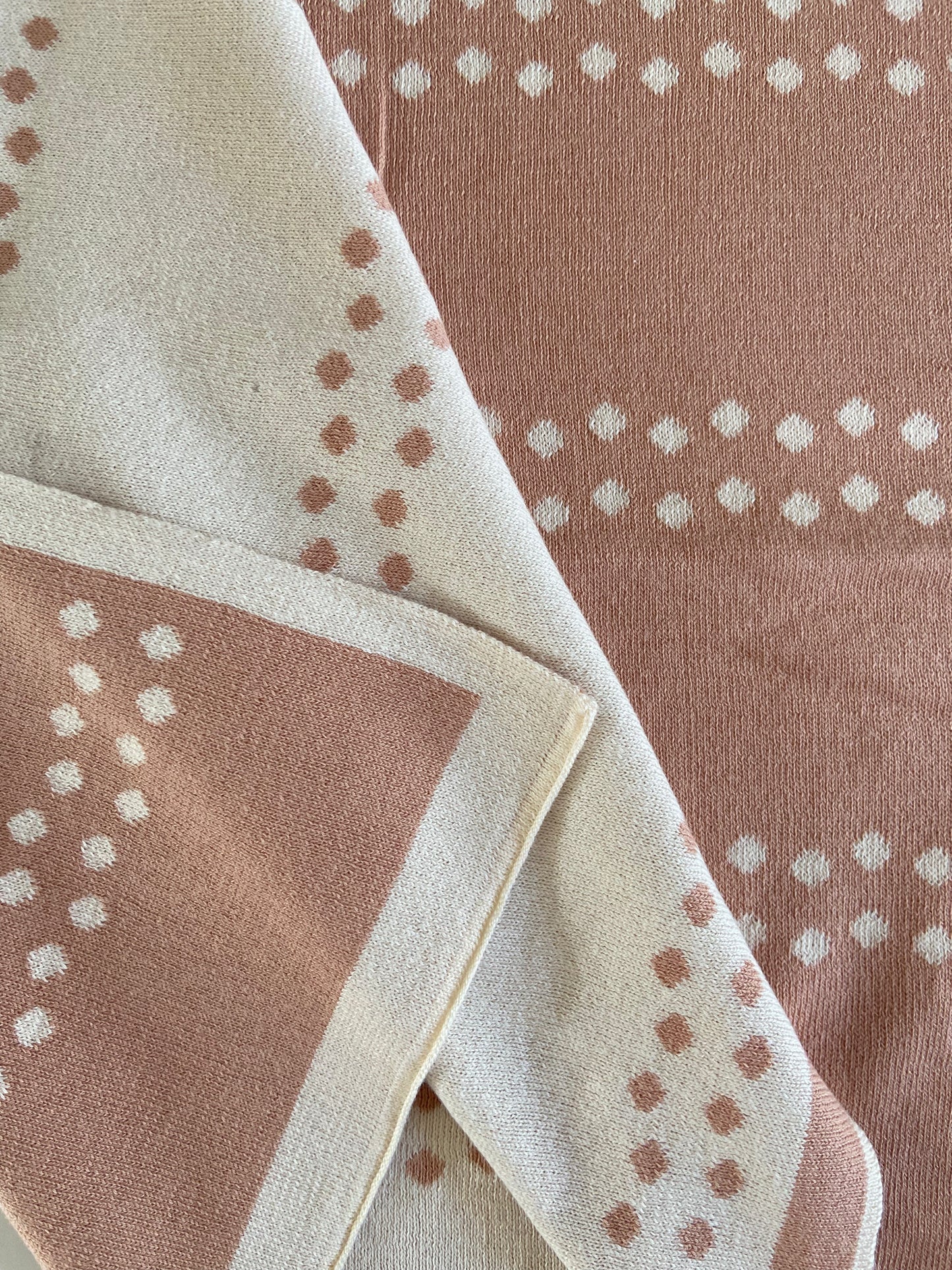 Babydeken Dots 100% Katoen - Roze 🫧