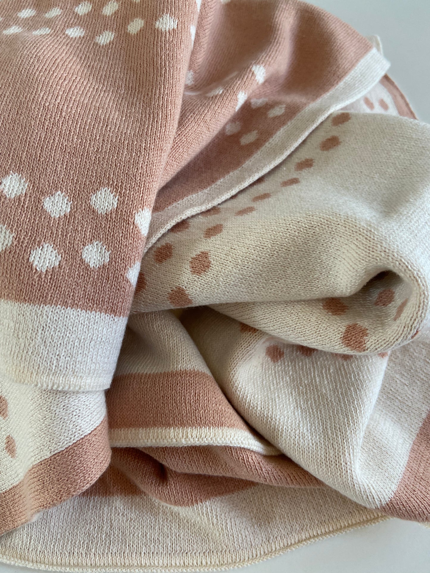 Babydeken Dots 100% Katoen - Roze 🫧