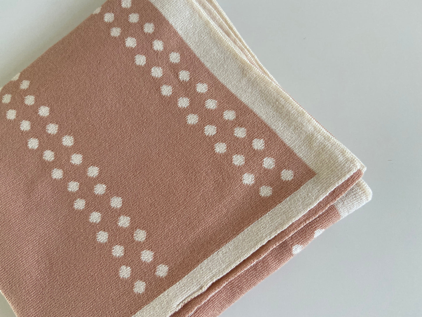 Babydeken Dots 100% Katoen - Roze 🫧