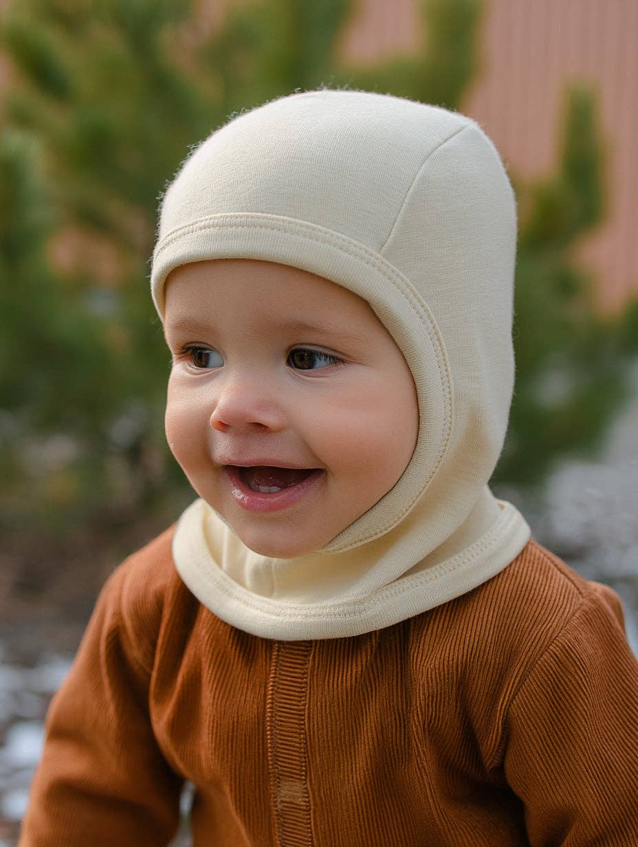 Kindermuts 100% Merinowol - Naturel: 92/98 🫧