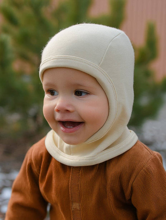 Kindermuts 100% Merinowol - Naturel: 92/98 🫧