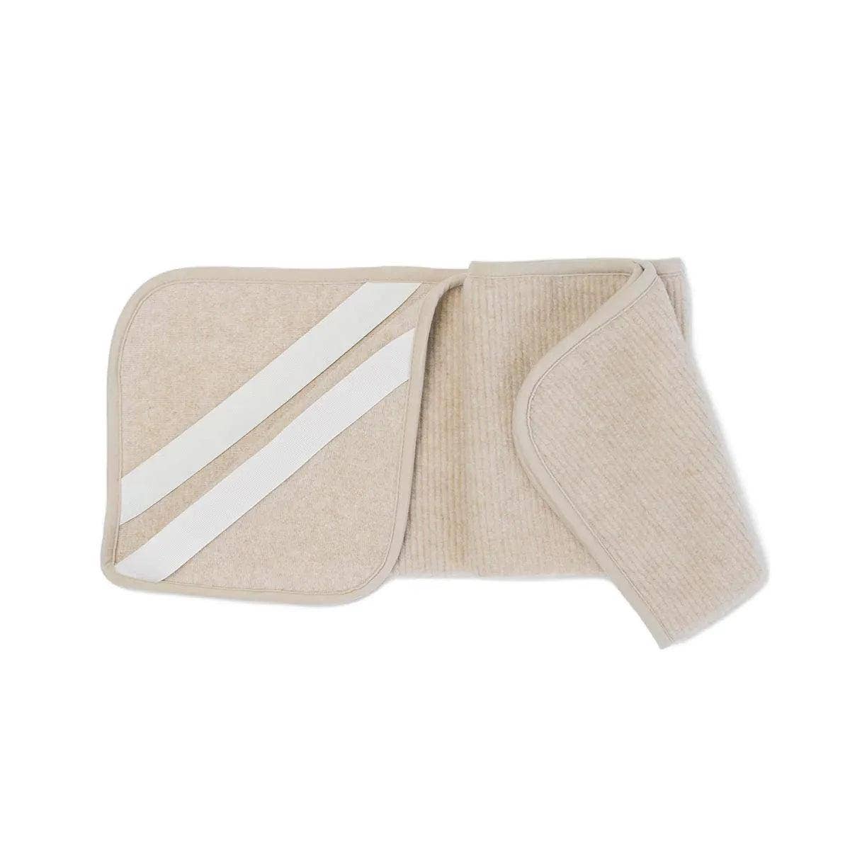 Onderlegger ledikant Ribstructuur - 100% Merinowol 🫧