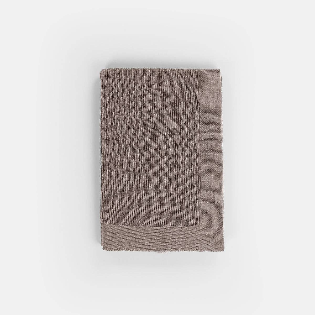 Wiegdeken - Knitted 100% Merinowol: Beige 🫧