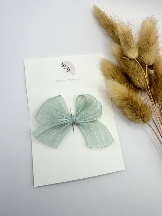 Haarspeldje Strik - Mint 🫧